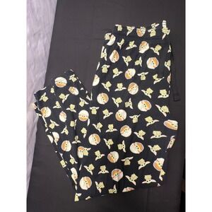 Star Wars The Mandalorian Grogu Baby Yoda Pajama Pants Mens Large Black Cotton L